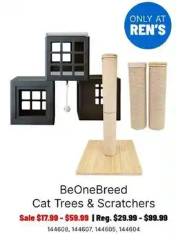 Ren’s Pets Depot BeOneBreed Cat Trees & Scratchers offer