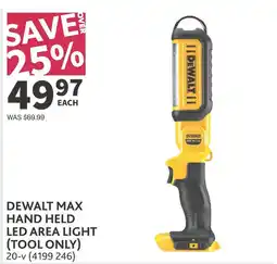 Co-op DeWalt max hand held led area light offer