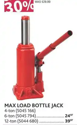 Co-op Max load bottle jack offer