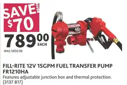 Co-op Fill-rite 12v 15gpm fuel transfer pump offer