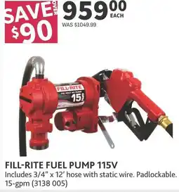 Co-op Fill-rite fuel pump 115v offer
