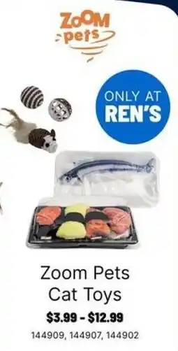 Ren’s Pets Depot Zoom Pets Cat Toys offer
