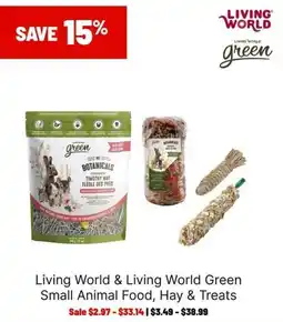 Ren’s Pets Depot Living World & Living World Green Small Animal Food, Hay & Treats offer