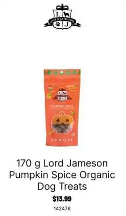 Ren’s Pets Depot Lord Jameson Pumpkin Spice Organic Dog Treats offer