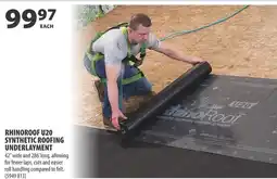 Co-op RhinoRoof U20 Synthetic Roofing Underlayment offer