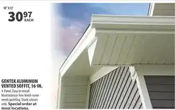 Co-op Gentek aluminum vented soffit offer