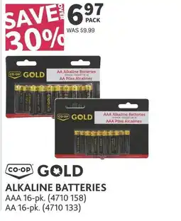 Co-op Co-op gold alkaline batteries offer