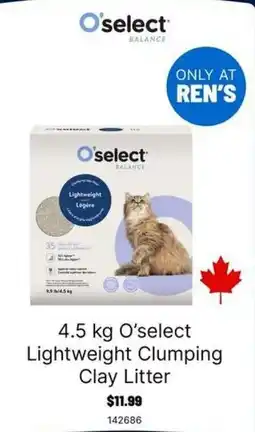 Ren’s Pets Depot O'select Lightweight Clumping Clay Litter offer
