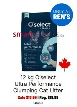 Ren’s Pets Depot O'select Ultra Performance Clumping Cat Litter offer