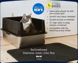 Ren’s Pets Depot BeOneBreed Stainless Steel Litter Box offer