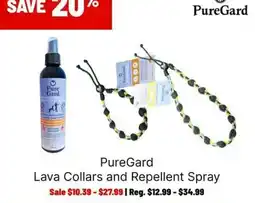 Ren’s Pets Depot PureGard lava collars and repellent spray offer