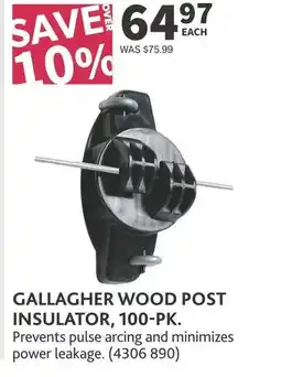 Co-op Gallagher wood post insulator offer