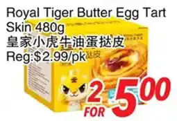 Foody World Royal Tiger Butter Egg Tart Skin offer
