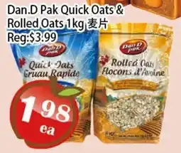 Food Depot Supermarket Dan D Pak quick oats & rolled oats offer