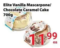 Nations Fresh Foods Elite Vanilla Mascarpone/Chocolate Caramel Cake offer