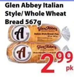 Nations Fresh Foods Glen Abbey Italian Style Whole Wheat Bread offer