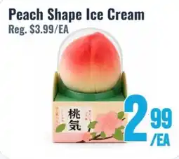 United Supermarket Peach Shape Ice Cream offer