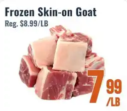 United Supermarket Frozen Skin-on Goat offer