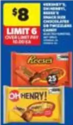 Wholesale Club Hershey's chocolate bars offer