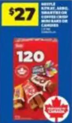 Wholesale Club Nestle smarties or coffee crisp mini bars offer