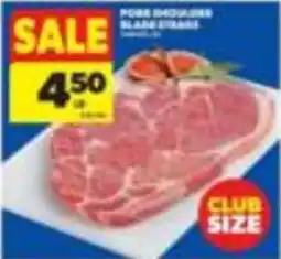 Wholesale Club Pork shoulder blade steaks offer