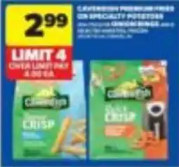 Wholesale Club Carnation premium fries offer