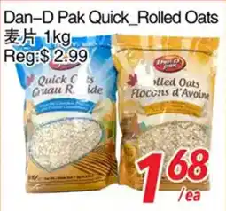 Foody World Dan-D Pak quick rolled oats offer