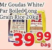 Fresh Value Mr Goudas White Par Boiled Long Grain Rice offer