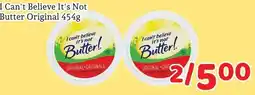 Fresh Value I Can't Believe It's Not Butter Original offer