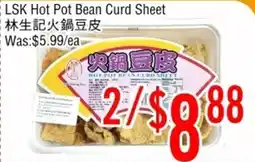 Fresh Value LSK Hot Pot Bean Curd Sheet offer