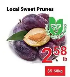 Nations Fresh Foods Local Sweet Prunes offer