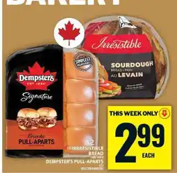 Food Basics Irresistible Bread & Dempster's Pull-Aparts offer
