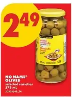 No Frills No Name olives selected varieties offer