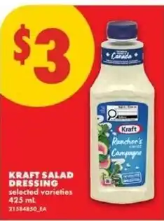 No Frills Kraft salad dressing offer
