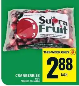 Food Basics Cranberries offer