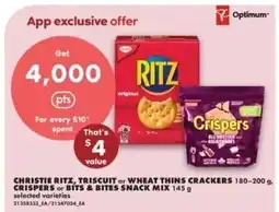 No Frills Optimum crispers or bits & bites snack mix offer