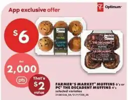 No Frills Farmer's Market Muffins offer