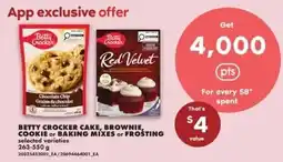 No Frills Betty Crocker cake, brownie, cookie or baking mixes or frosting offer
