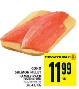 Food Basics COHO SALMON FILLET FAMILY PACK offer