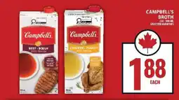 Food Basics CAMPBELL’S BROTH offer