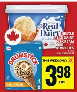 Food Basics Nestlé Real Dairy Ice Cream & Novelties offer