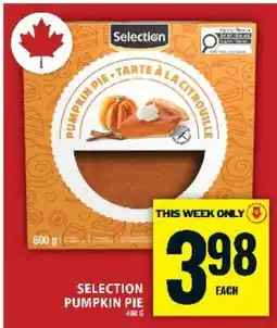 Food Basics Selection Pumpkin Pie offer
