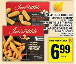 Food Basics Irresistible Torpedo or Tempura Shrimp offer