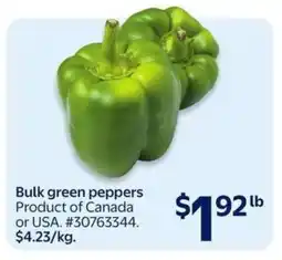 Walmart Bulk Green Peppers offer
