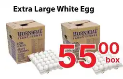 Nations Fresh Foods Burnbrae Farms Extra Large White Egg offer