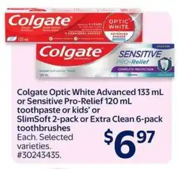 Walmart COLGATE Toothpaste or Toothbrushes offer