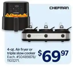 Walmart 4-qt. Air fryer or triple slow cooker offer