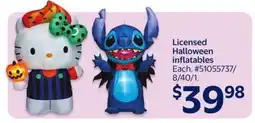 Walmart Licensed Halloween inflatables offer