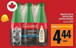 Food Basics Irresistible Sparkling Spring Water offer