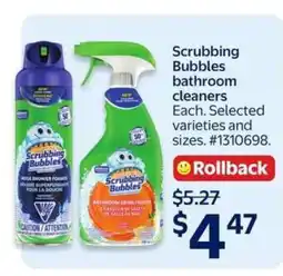 Walmart Scrubbing Bubbles Bathroom Cleaners offer